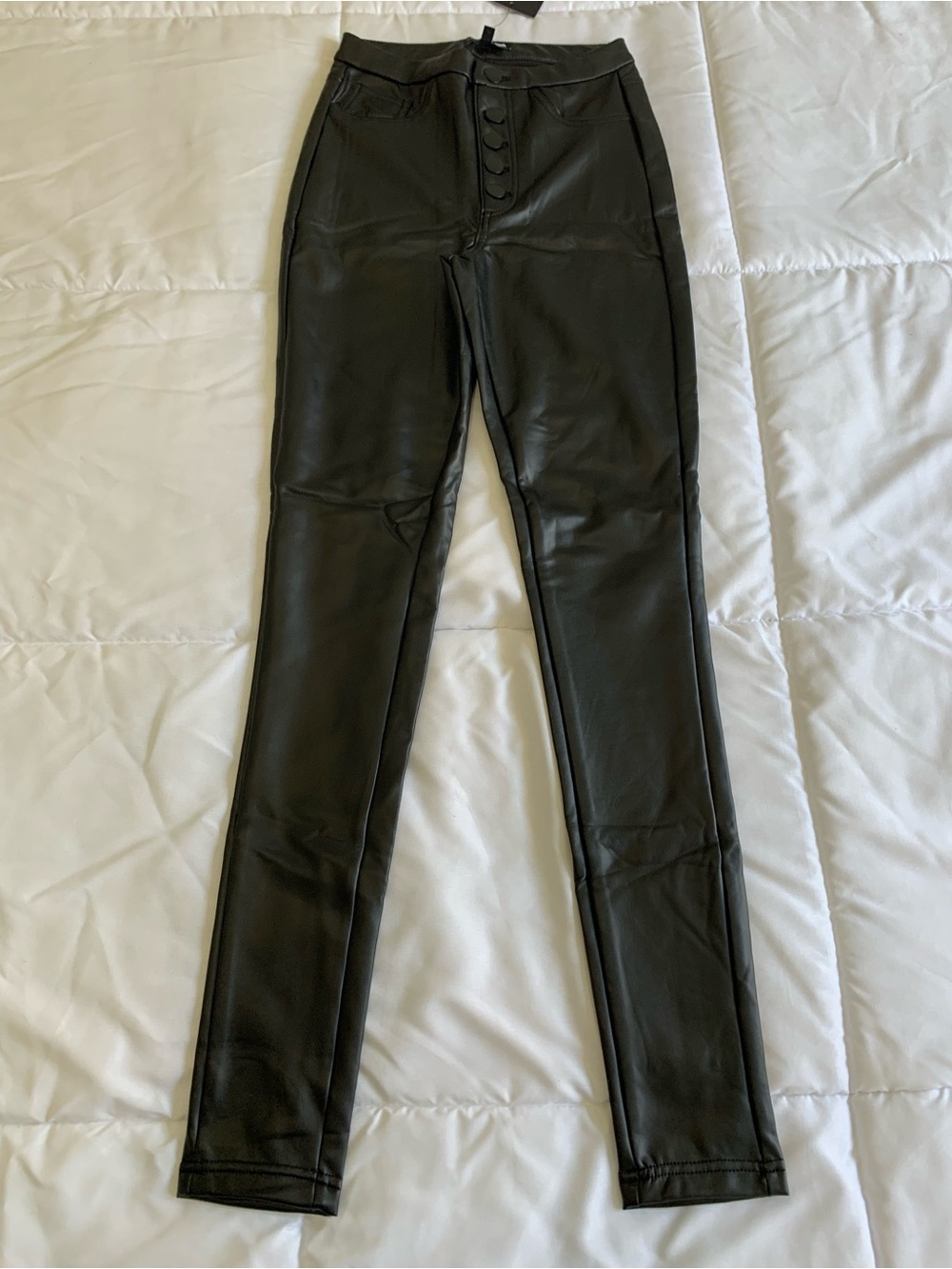 New Fashion Nova My Pleasure Faux Leather Pants Size XS
